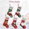 Personalized Christmas Stockings, 3D Stereoscopic Pattern Xmas Stockings, Custom Christmas Stockings with Names, Enthralling Needlepoint Christmas Stockings for Family (7 pcs) view 4