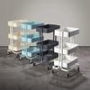KEPIUAAF Bar Cart, Home Bar Hotel Serving Cart Wine Cart - Kitchen Cart Service Family Bar 3 Layers Swivel Castors Stainless Steel Multifunction Easy to Move, 4 Colors, 45x35x87cm(Beige) view 2