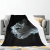 NGZ Maltese Black Throw Blanket, Fuzzy Fluffy Soft Cozy Flannel Fleece Blanket, for Couch Bed Sofa and Travel, for Boyfriend, Teens 50x60 Inch view 2