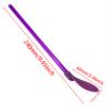 12pcs Plastic Straw Spoons Reusable Straw Spoons spoon straws Suitable for frozen drinks, smoothies, milkshakes, ice cream, etc. (green, rose, purple, blue, 3 each) view 2