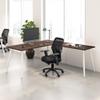 Bush Business Furniture L Shaped Computer Desk, 72 Inch PC Corner Table for Home Office, Commercial-Grade with Splayed Metal Legs, Vista Collection, Modern, Dark Brown view 2