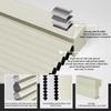 Blinds Blackout Shades Shades for Indoor Windows Honeycomb Blinds Custom Size Cellular Shades Cordless Blinds & Shades Cellular Shades Horizontal Window Blinds Beige.50Wx(12" H to 98" H Customizeize) view 4