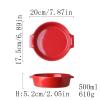 CFGH6FDF Lasagna Pans Double-Ear Baking Bowl Air Fryer Ceramic Oven Baking Dish Household Small Baking Dish Solid Color Lasagna Dish Deep Dish Lasagne Dish view 2