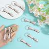 SUNNYCLUE 12Pcs Fish Hook Keychain Clip Keychain Belt Clip Stainless Steel Rectangle Silver U Shaped Security Key Chain Loop Key Ring Pocket Belt Clips Holder for Keychains Wallet DIY Making Accessory view 3