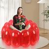 Jelly Inflatable Chair -Portable Indoor Outdoor Camping Yard Lounge Couch(Red) view 4