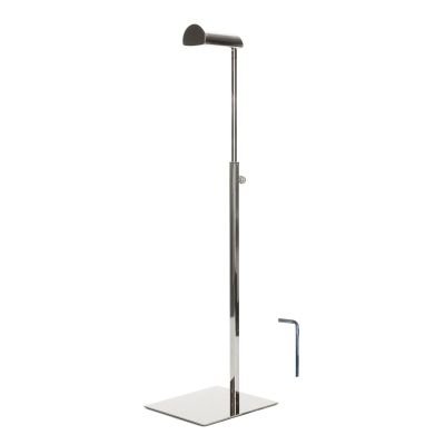 Zoeyilan Purse Display Stand, Stainless Steel Purse Display Stand, Stylish Multifunctional Handbag Display Holder, Hanging Double Hook Polished Hanger Bag Holder Stand (Sliver)
