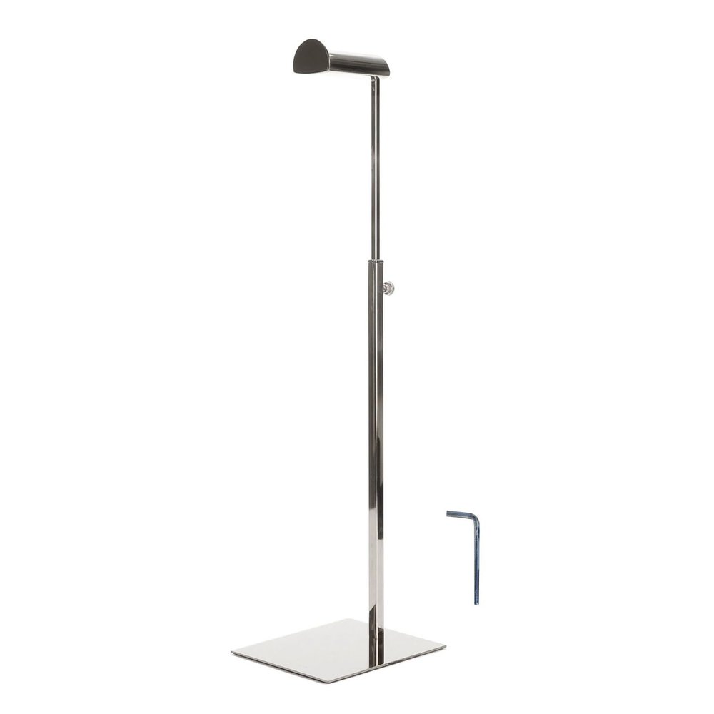 Zoeyilan Purse Display Stand, Stainless Steel Purse Display Stand, Stylish Multifunctional Handbag Display Holder, Hanging Double Hook Polished Hanger Bag Holder Stand (Sliver)