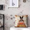 GABSHAIM Alaskan Malamute Dog Fall Autumn Decorative Throw Pillow Cover Dog Drive a Car Maple Leaves Pillowcase Linen 20X20 Inch Double Side Style 3 view 4
