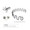 Upholstery Springs 5 Sets 17.7inch Replacement Heavy Duty Recliner Springs Plating Rust Resistant Smooth Couch Supports for Sagging Cushions view 2