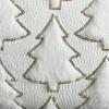 4TH Emotion Christmas Tree Decorative Pillow Covers 16x16 Set of 2, White Soft Plush Faux Fur Farmhouse Throw Cushion Cases for Xmas Winter Holiday Home Decorations view 2