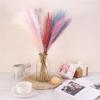 MECCANIXITY 3pcs Dried Faux Pampas Grass 17 Inch Artificial Fake Fluffy Pampas Grass Decor for Fall Home Vase Floor Table Wedding Decorations, Light Grey view 4