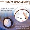 Wooden Analog Alarm Clock Silent Non-Ticking Desk Clock Battery Operated Table Clock with Nightlight for Bedroom,Children's Room, Living Room,Brown(4Inch) view 4