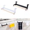 Techinal Kitchen Roll Paper Storage Rack Towel Holder Tissue Hanger Under Cabinet Door view 2