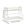 IEUDNS Kitchen Storage Rack Portable Sturdy Multifunction Bathroom Vanity Organizer for Home Tabletop Living Room Kitchen, Silver view 3