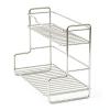 IEUDNS Kitchen Storage Rack Portable Sturdy Multifunction Bathroom Vanity Organizer for Home Tabletop Living Room Kitchen, Silver view 4