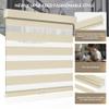 Boolegon Cordless Zebra Blinds for Windows,Blackout Indoor Blinds,New Linen Fabric,Easy to Install,UV Protection,for Offices and Home,Custom Roller Shades,Beige,68" W x 88" H view 4