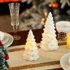 HOMCDALY 2 PCS White Small Christmas Tree with Lights, Mini Christmas Tree for Christmas Dcor, Tabletop Xmas Tree Figurines, Christmas DecorationsCeramic view 3