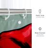 GDHBLING Christmas Schnauzer Dog Shower Curtain Set, Funny Puppy Xmas Animal Tree Shower Curtain Pet Bathroom Accessories, Printed Pattern Decorative 62" W x 72" L view 3