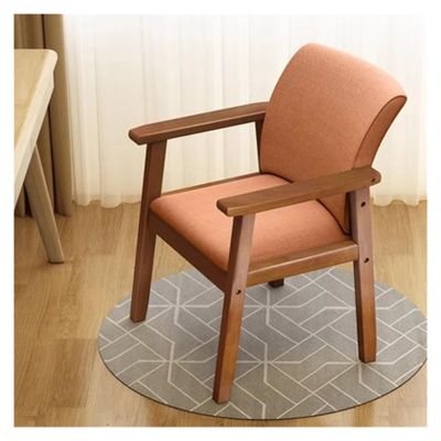 Dining Chairs Upholstered Dining Room Chairs with Arms,Mid Century Modern Accent Chairs Retro Kitchen Side Chairs for Living Room Arm Chairs with Wood Frame