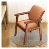 Dining Chairs Upholstered Dining Room Chairs with Arms,Mid Century Modern Accent Chairs Retro Kitchen Side Chairs for Living Room Arm Chairs with Wood Frame view 1