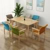 Dining Chairs Upholstered Dining Room Chairs with Arms,Mid Century Modern Accent Chairs Retro Kitchen Side Chairs for Living Room Arm Chairs with Wood Frame view 3
