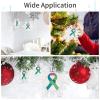 Metastatic Breast Cancer Awareness 1 Snowflake Pendant Ornaments,Personalized Patriotic Theme Flags Pattern Ornament for Christmas Tree New Year Holiday Party Decorate view 3