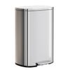 PayLessHere Trash Can with Lid, 13 Gallon (50L) Stainless Steel Kitchen & Office Recycling Bin with Foot Pedal Soft Close & Inner Bucket view 1