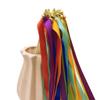 homeemoh 30 Pieces Party Ribbon Streamers with Bells on Top, Silk Fairy Stick Party Decorations for Wedding, Birthday, Christmas, Celebration view 1