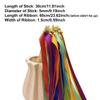 homeemoh 30 Pieces Party Ribbon Streamers with Bells on Top, Silk Fairy Stick Party Decorations for Wedding, Birthday, Christmas, Celebration view 2