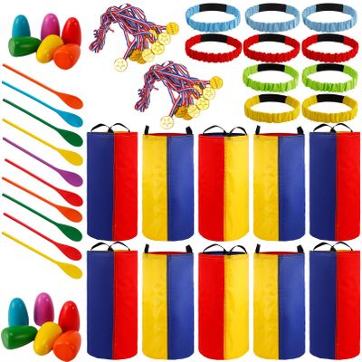 Jeffbaubl 40 PCS Potato Sack Race Bags, Outdoor Games