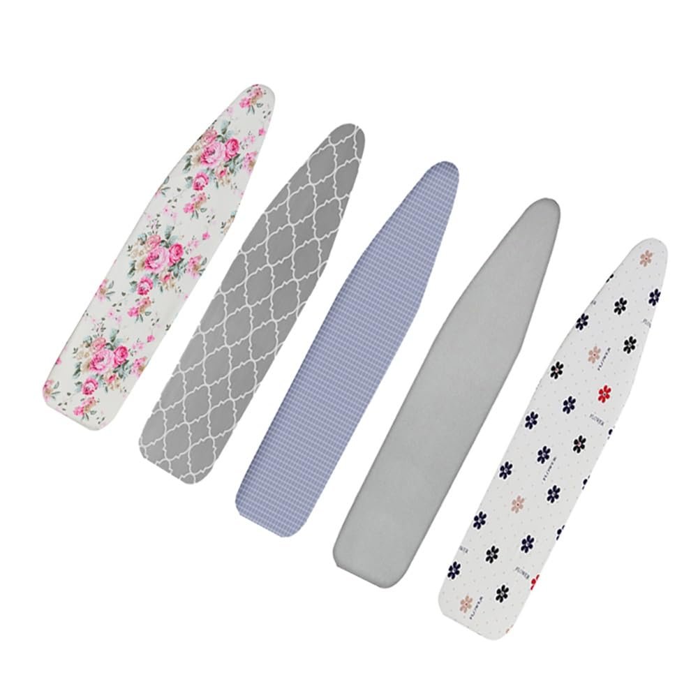 SXYHCK Heavy Duty Ironing Board Cover 12x36in 13x43in 15x48in Adjustable Replacement Cover for Ironing Board Thicken Iron Board Cover with Elastic Cord Resist Scorching(White,15x48in)