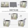 HMNBCD Storage Bins Garden Bunny Printed Storage Cubes Fabric Bins with Double Handles Foldable Storage Basket for Home Bedroom Office Set of 2 view 4