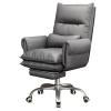 Office Products Sofa Computer Chair Comfortable Leisure Chair for Home Study Desk Chair Dormitory Bedroom Chair Reclining Office Staff Swivel Chair Steel Feet view 1