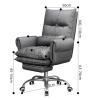 Office Products Sofa Computer Chair Comfortable Leisure Chair for Home Study Desk Chair Dormitory Bedroom Chair Reclining Office Staff Swivel Chair Steel Feet view 3