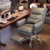 Office Products Sofa Computer Chair Comfortable Leisure Chair for Home Study Desk Chair Dormitory Bedroom Chair Reclining Office Staff Swivel Chair Steel Feet view 4