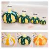 3D Simulated Pumpkin Pillow, Napping Pillow for Couch, Pumpkin Swing Chair Cushion Comfy, Cute Fall/Halloween Room Decor (Green,15cm) view 3
