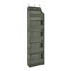 Amazon Basics 5 Tier Over the Door Hanging Shoe Organizer, Large Capacity, Space Saving, 6.4 x 54.5 x 14.9 in, Dark Grey view 1