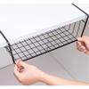 HAOHIZE Under Shelf Storage Basket, Pantry Organizers and Storage Laundry Room Organization Under Cabinet Shelf Multipurpose Metal Under Shelf Wire Basket for Kitchen Office Desk (26cm/10in) view 1