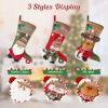 Personalized Christmas Stockings - Custom Embroidered Name, Santa, Snowman, Reindeer Character,with Artificial Fur Cuff - 18" Xmas Stockings for Family Holiday Christmas Party Decorations (6 pcs) view 4