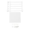 Closet Tension Shelf Rod Expandable Metal Storage Rack Adjustable Organizer Divider Separator for Cabinet Wardrobe Cupboard Kitchen Bathroom Storage Locker Clothes view 1