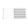 Closet Tension Shelf Rod Expandable Metal Storage Rack Adjustable Organizer Divider Separator for Cabinet Wardrobe Cupboard Kitchen Bathroom Storage Locker Clothes view 3