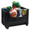 Hudson Exchange 20" x 15" x 12.5" (54 Pack) Plastic Giant Stackable Hopper Bin Container, Black view 3