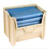 Hudson Exchange 20" x 15" x 12.5" (1 Pack) Plastic Giant Stackable Hopper Bin Container, Tan view 3