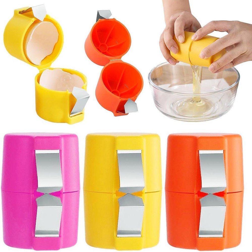 2025 New Egg Shell Opener - Handheld Cracker Tool for Raw Eggs, Shell Cutter, Topper, Breaker - Kitchen Tools (D-3PCS)