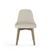 Amisco Hadley Dining Chair - Cream Boucl Polyester/Beige Wood view 4
