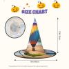 SamLng Hawaii Hot Air Balloon Halloween Witch Hat for Adults - Party Hat for Masquerade, Carnival, Cosplay - Pointed Horn Decoration Cap view 3