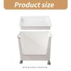 Multi-purpose storage bin with wheels and convenient plastic storage case with rollers for easy access and organization view 3
