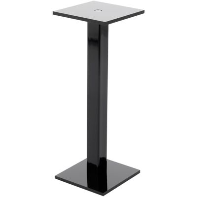 Plymor 8.38" x 3" x 3" Black Acrylic Square Barbell Pedestal Display Riser