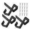 Anneome 6Pcs Bunk Bed Ladder Hook Rubber-Coated Metal Holders for Bedroom Easy Installation and Replacement Versatile Design for Hanging Clothes and Bags Iron Material view 1