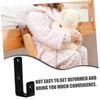 Anneome 6Pcs Bunk Bed Ladder Hook Rubber-Coated Metal Holders for Bedroom Easy Installation and Replacement Versatile Design for Hanging Clothes and Bags Iron Material view 2